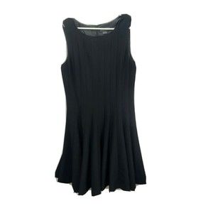 Jessica Howard Pleated Black Dress Tank Style Women’s 16